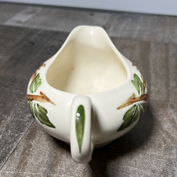 Vintage Continental Kilns USA Hand Painted Green Arbor Creamer Pitcher - Picture 3 of 6